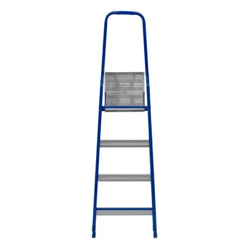 Стремянка, 4 ступени, стальной профиль, алюминиевые ступени Сибртех фото 6 Стремянка, 4 ступени, стальной профиль, алюминиевые ступени Сибртех фото 6