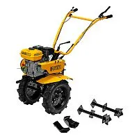 Мотоблок DPT-170S, 7 л.с., ремен.сцеп, фрез 3х4, ШОМ, передачи 2В/1Н Denzel