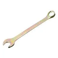 Ключ комбинированный, 19 мм, желтый цинк Сибртех Ключ комбинированный, 19 мм, желтый цинк Сибртех