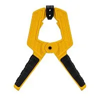 Струбцина клещеобразная, усиленная 80 х 60 мм, двухкомпонентные рукоятки Denzel