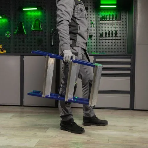 Стремянка двусторонняя 3 ступени, стальная, Сибртех фото 8 Стремянка двусторонняя 3 ступени, стальная, Сибртех фото 8