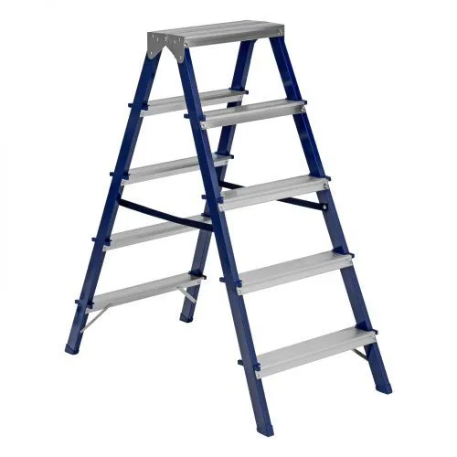 Стремянка двусторонняя 5 ступеней, стальная, Сибртех фото 9 Стремянка двусторонняя 5 ступеней, стальная, Сибртех фото 9