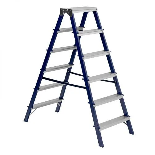 Стремянка двусторонняя 6 ступеней, стальная, Сибртех фото 9 Стремянка двусторонняя 6 ступеней, стальная, Сибртех фото 9