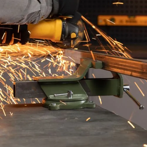 Тиски слесарные, 150 мм, стальные, поворотные Сибртех фото 10