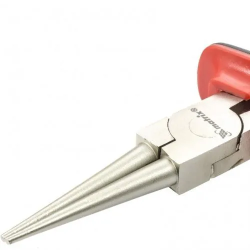 Круглогубцы Nickel, 160 мм, никелированные, двухкомпонентные рукоятки Matrix фото 4