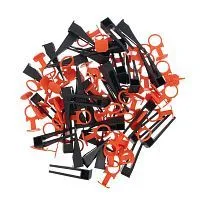 Комплект зажим + клин для системы выравнивания плитки СВП Кольцо, 50/50 шт. в ведре Сибртех