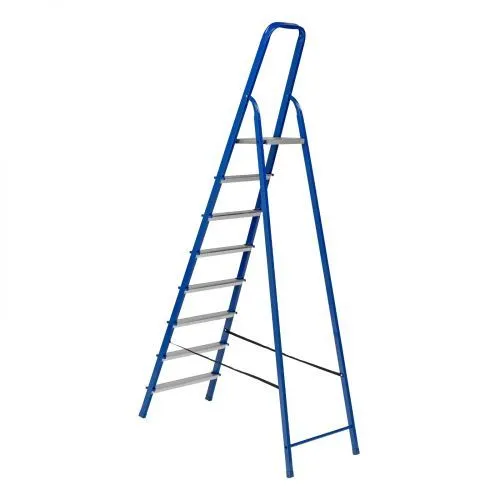 Стремянка, 8 ступеней, стальной профиль, алюминиевые ступени Сибртех фото 9 Стремянка, 8 ступеней, стальной профиль, алюминиевые ступени Сибртех фото 9