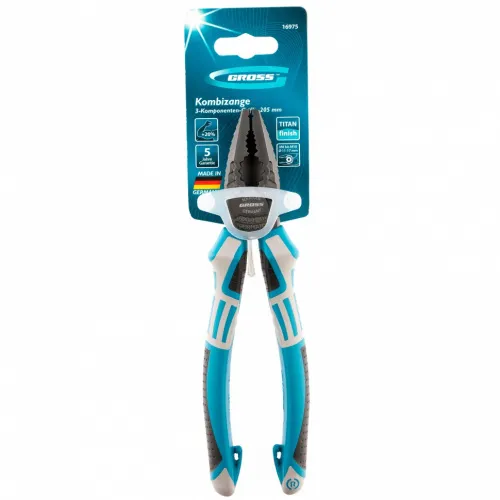 Плоскогубцы комбинированные 205 мм, трехкомпонентные рукоятки Gross фото 4 Плоскогубцы комбинированные 205 мм, трехкомпонентные рукоятки Gross фото 4