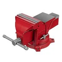Тиски слесарные, 125 мм, поворотные, с наковальней Matrix Тиски слесарные, 125 мм, поворотные, с наковальней Matrix
