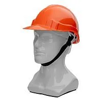 Каска защитная из ударопрочной пластмассы, оранжевая Сибртех