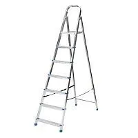 Стремянка, 7 ступеней, стальная, оцинкованная Сибртех