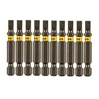 Бита SL5,0х50, сталь S2, шестигранный профиль, 2 шт. Е 6,3 Denzel