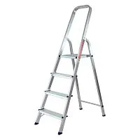 Стремянка усиленная, 4 ступени, алюминиевая, MTX