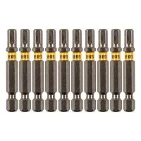 Бита HEX 5х50, сталь S2, шестигранный профиль, 10 шт. Е 6,3 Denzel