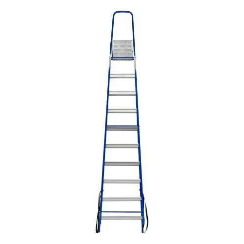 Стремянка, 10 ступеней, стальной профиль, алюминиевые ступени Сибртех фото 7 Стремянка, 10 ступеней, стальной профиль, алюминиевые ступени Сибртех фото 7