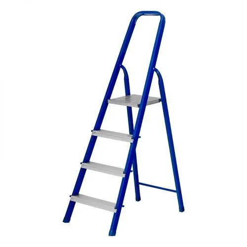 Стремянка, 4 ступени, стальной профиль, алюминиевые ступени Сибртех Стремянка, 4 ступени, стальной профиль, алюминиевые ступени Сибртех