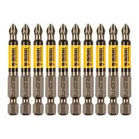 Бита PH2х60, сталь S2, цилиндр., 10 шт. Е 6,3 Denzel