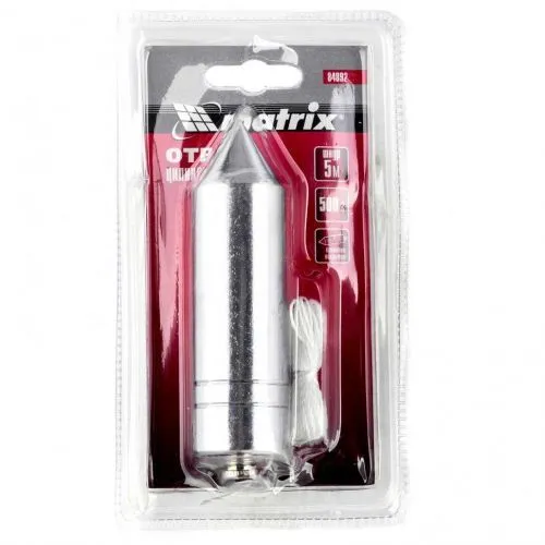 Отвес цилиндрический, 500 г, шнур 5 м Matrix фото 2