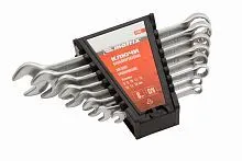 Набор ключей комбинированных, 6-19 мм, 8 шт, CrV, матовый хром Matrix Набор ключей комбинированных, 6-19 мм, 8 шт, CrV, матовый хром Matrix