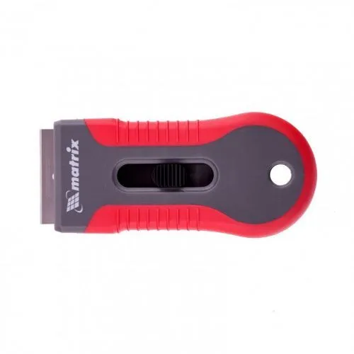 Скребок с двухкомпонентной рукояткой, выдвижное сменное лезвие Matrix Скребок с двухкомпонентной рукояткой, выдвижное сменное лезвие Matrix