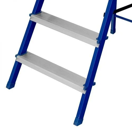 Стремянка, 6 ступеней, стальной профиль, алюминиевые ступени Сибртех фото 10 Стремянка, 6 ступеней, стальной профиль, алюминиевые ступени Сибртех фото 10