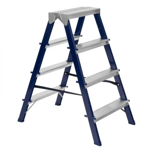 Стремянка двусторонняя 4 ступени, стальная, Сибртех фото 9 Стремянка двусторонняя 4 ступени, стальная, Сибртех фото 9