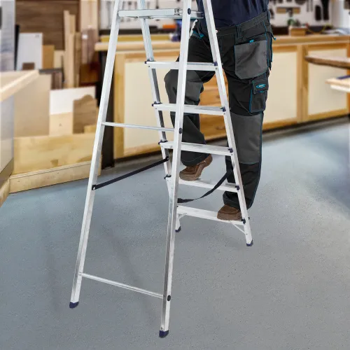 Стремянка усиленная, 6 ступеней, алюминиевая, MTX фото 7 Стремянка усиленная, 6 ступеней, алюминиевая, MTX фото 7