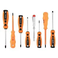 Набор отверток, PH, SL-5 шт, диэлектрические 2 шт, пробник на 220 В-1 шт, 8 шт Sparta