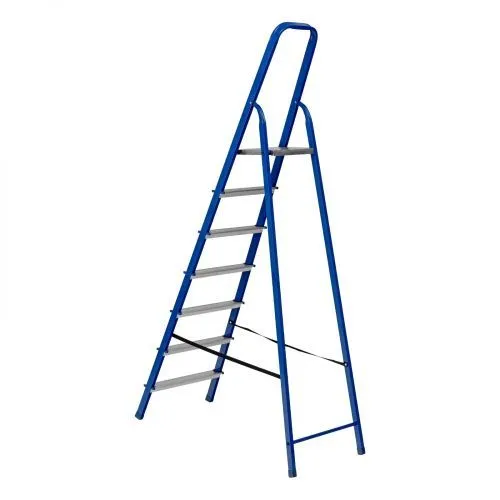 Стремянка, 7 ступеней, стальной профиль, алюминиевые ступени Сибртех фото 9 Стремянка, 7 ступеней, стальной профиль, алюминиевые ступени Сибртех фото 9