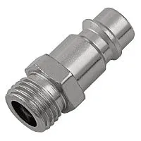 Ниппель универсальный быстросъемный ("папа") 1/4, внешняя резьба, 2 шт, Stels