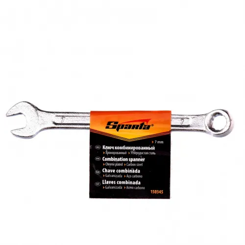 Ключ комбинированный, 7 мм, хромированный Sparta фото 2 Ключ комбинированный, 7 мм, хромированный Sparta фото 2