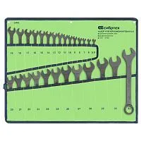 Набор ключей комбинированных, 5,5 - 32 мм, 27 шт., CrV, фосфатированные Сибртех Набор ключей комбинированных, 5,5 - 32 мм, 27 шт., CrV, фосфатированные Сибртех