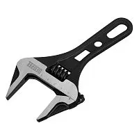 Ключ разводной 185 мм, CrV, кованый, укороченная рукоятка Denzel Ключ разводной 185 мм, CrV, кованый, укороченная рукоятка Denzel