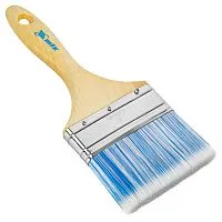 Кисть плоская "Евро" 4", искусственная щетина, деревянная ручка MTX