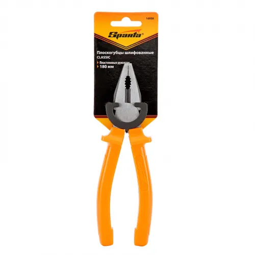 Плоскогубцы Classic, 180 мм, шлифованные, пластмассовые рукоятки Sparta фото 3 Плоскогубцы Classic, 180 мм, шлифованные, пластмассовые рукоятки Sparta фото 3