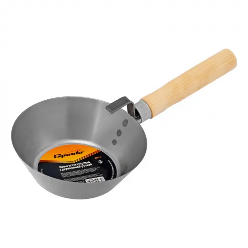 Ковш стальной штатурный, деревянная ручка Sparta Ковш стальной штатурный, деревянная ручка Sparta