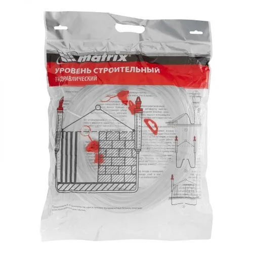 Гидроуровень,удлиненная колба, рельефная градуировка, 25м Matrix фото 2