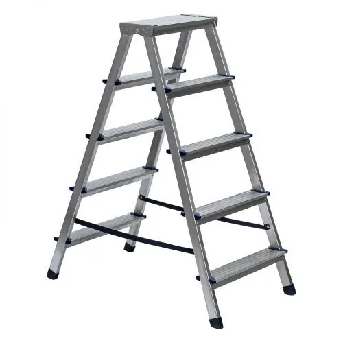 Стремянка двусторонняя 5 ступеней, алюминиевая, Сибртех фото 9 Стремянка двусторонняя 5 ступеней, алюминиевая, Сибртех фото 9