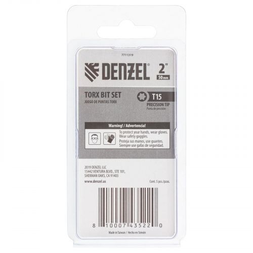 Бита T15x50, 5 шт. Denzel фото 7