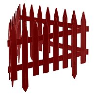 Забор декоративный "Рейка", 28 х 300 см, терракот, Palisad