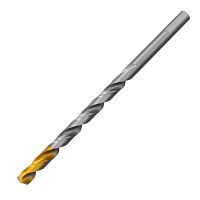 Сверло спиральное по металлу 7,5 х 156 мм, Р6М5, Golden Tip, удлиненное Denzel