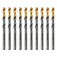 Сверло по металлу, 6 мм, HSS-Tin, Golden Tip, 10 шт. Denzel