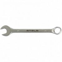 Ключ комбинированный, 25 мм, CrV, матовый хром Stels