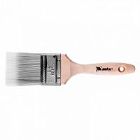 Кисть плоская Platinum 2.5", искусственная щетина, деревянная ручка MTX
