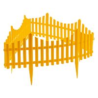 Забор декоративный "Гибкий", 24 х 300 см, желтый, Palisad