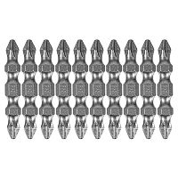 Бита двухсторонняя, PH2-PH2 х 45 мм, сталь S2, 10 шт. Denzel