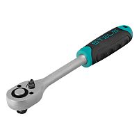 Ключ-трещотка 1/2", CrV, 72 зуба, с быстрым сбросом, матовый хром Stels