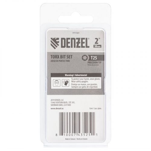 Бита T25x50, 5 шт. Denzel фото 7