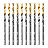 Сверло по металлу, 3,8 мм, HSS-Tin, Golden Tip, 10 шт. Denzel
