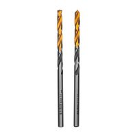 Сверло спиральное по металлу 3,5 x 70мм, Р6М5, Golden Tip, многогранная заточка, 2шт. Denzel
